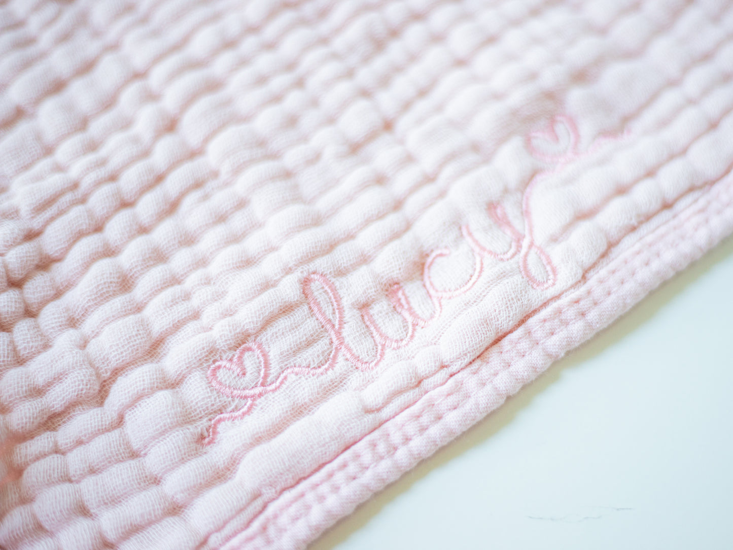 monogrammed muslin burp cloth for newborn