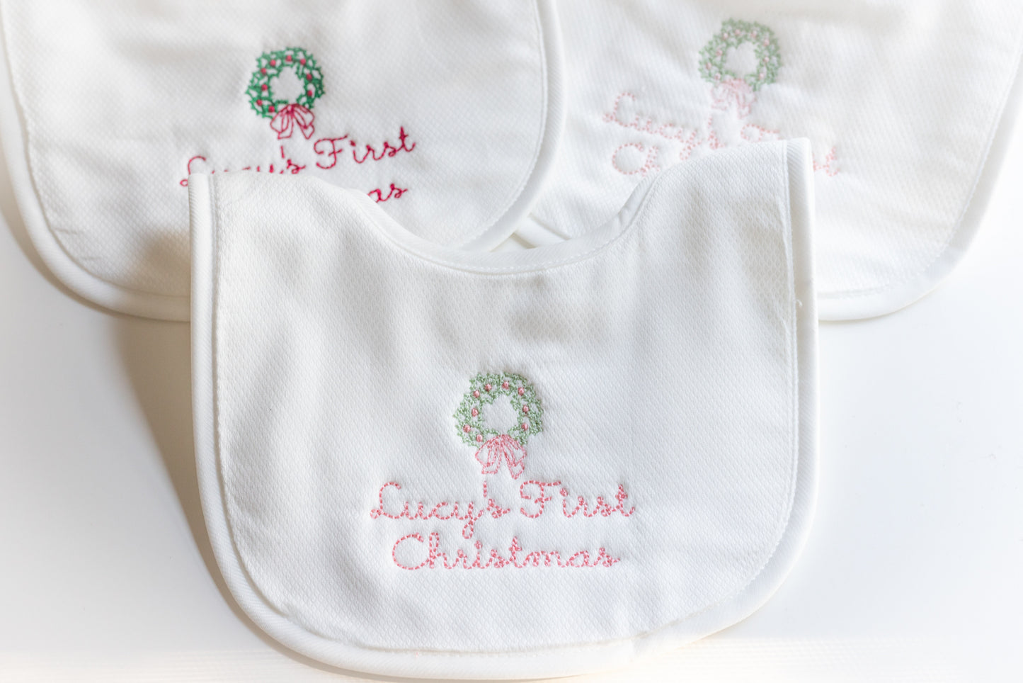 Baby’s First Christmas Bib – Personalized Holiday Bib for Newborns & Infants